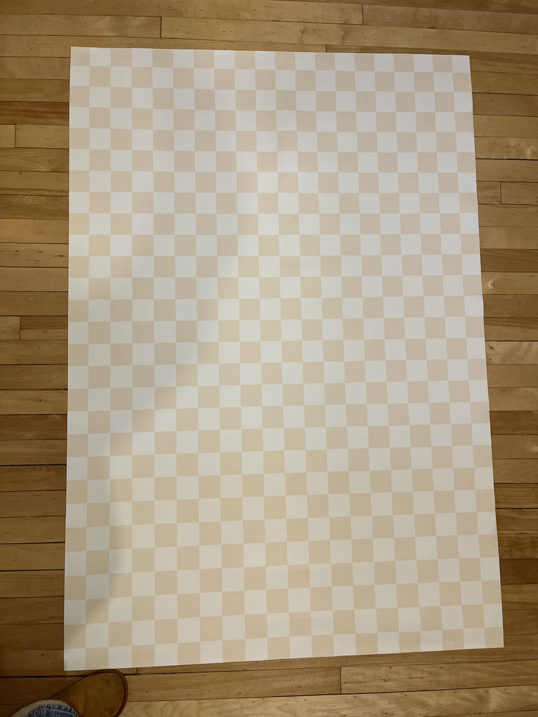 Beige Checkerboard Tile